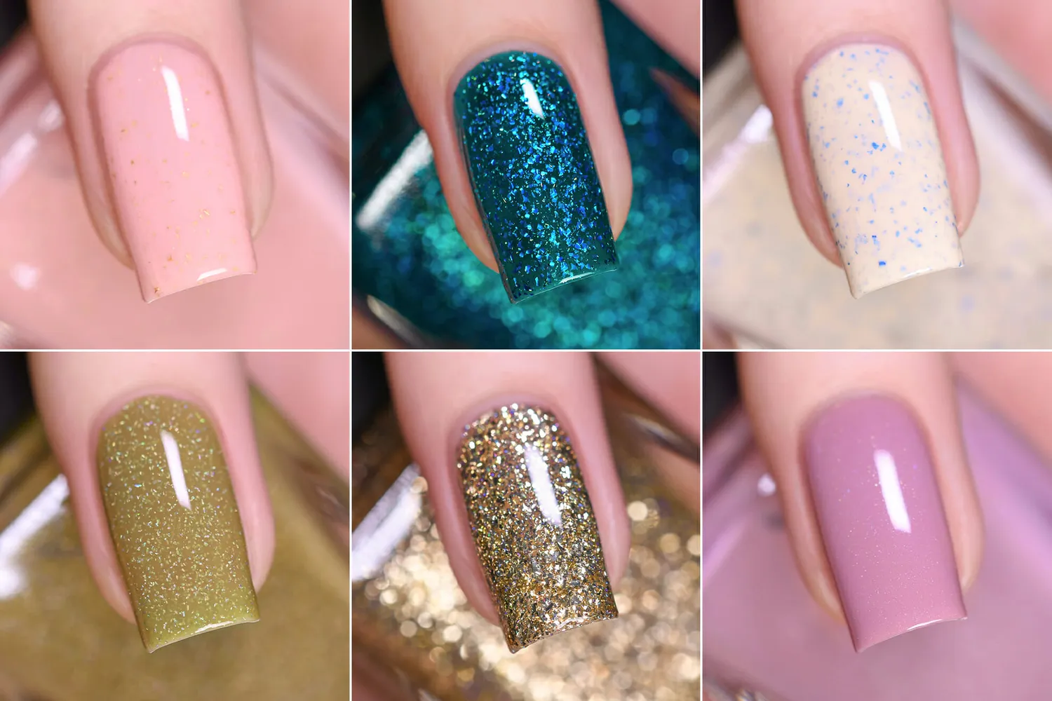 ILNP Courtyard Collection nagellack 6-pack holografisk