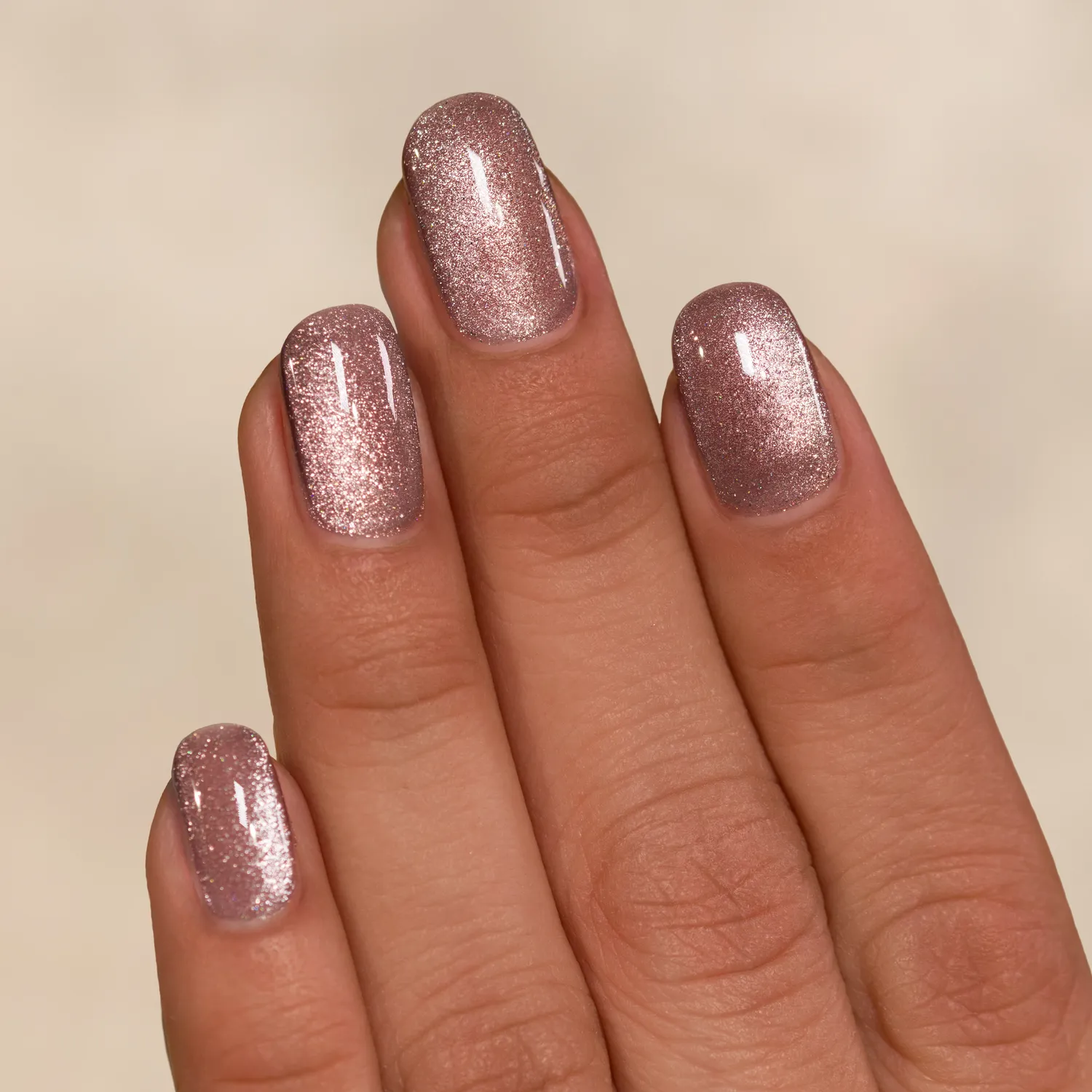 ILNP Velvet Velveteen magnetiskt nagellack brun holo