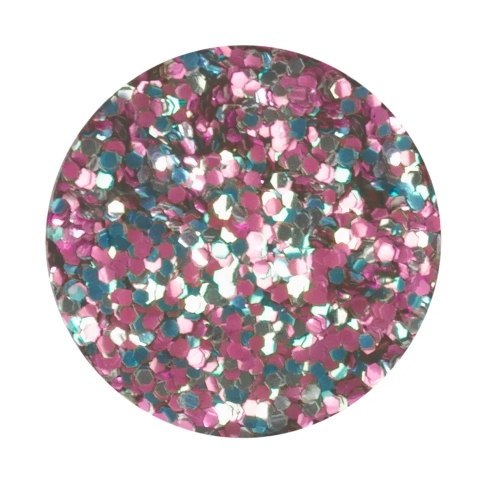 Iz Beauty Festival Mix glitter 6 g chunky rosa-blå