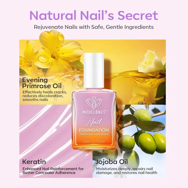 Modelones Nail Foundation nagellack Lilac 15 ml lila