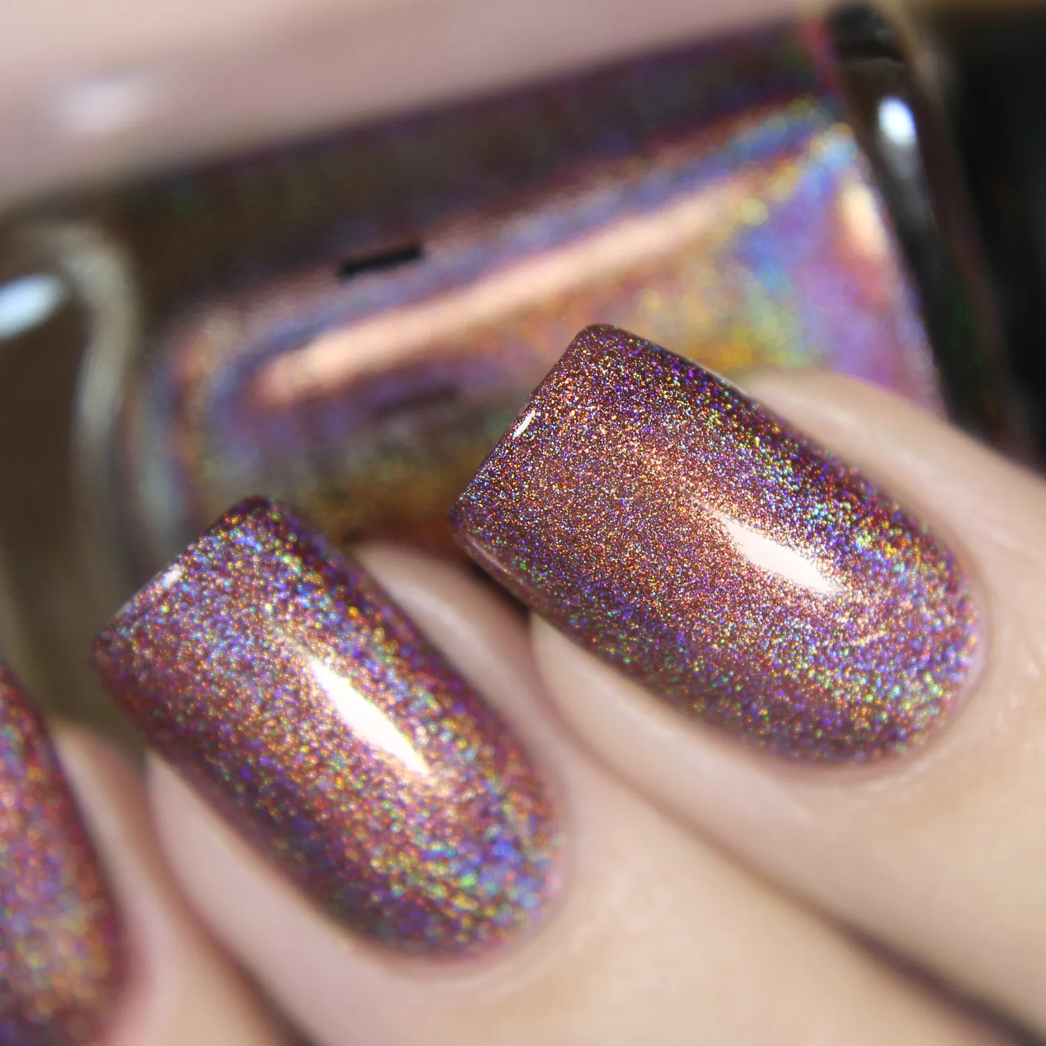 ILNP Ultra Holo Dinner Party nagellack marsala koppar